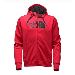 The North Face Red Full-Zip Hoodie